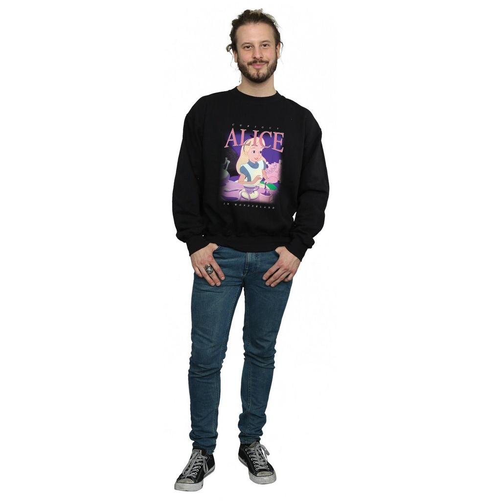 Disney Mens Alice In Wonderland Montage Sweatshirt