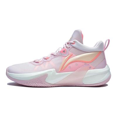 Li Ning Light Speed 1.0 Амортизирующие Скользкие Устойчивые к истиранию Низкие Баскетбольные кроссовки Мужские Розовые ABAS041-2