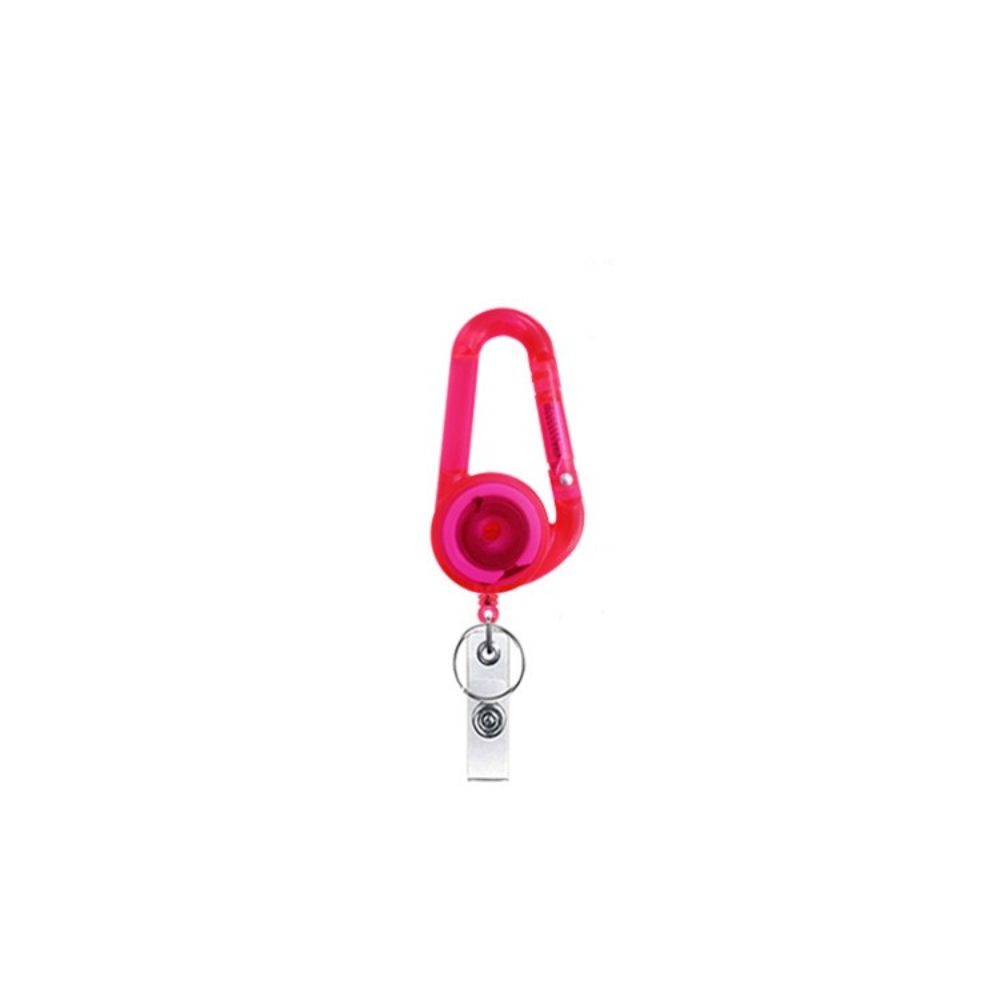 Card Holder Outdoor Telescopic Carabiner Keychain Badge Holder Badge Reel Clip Easy Pull Buckle