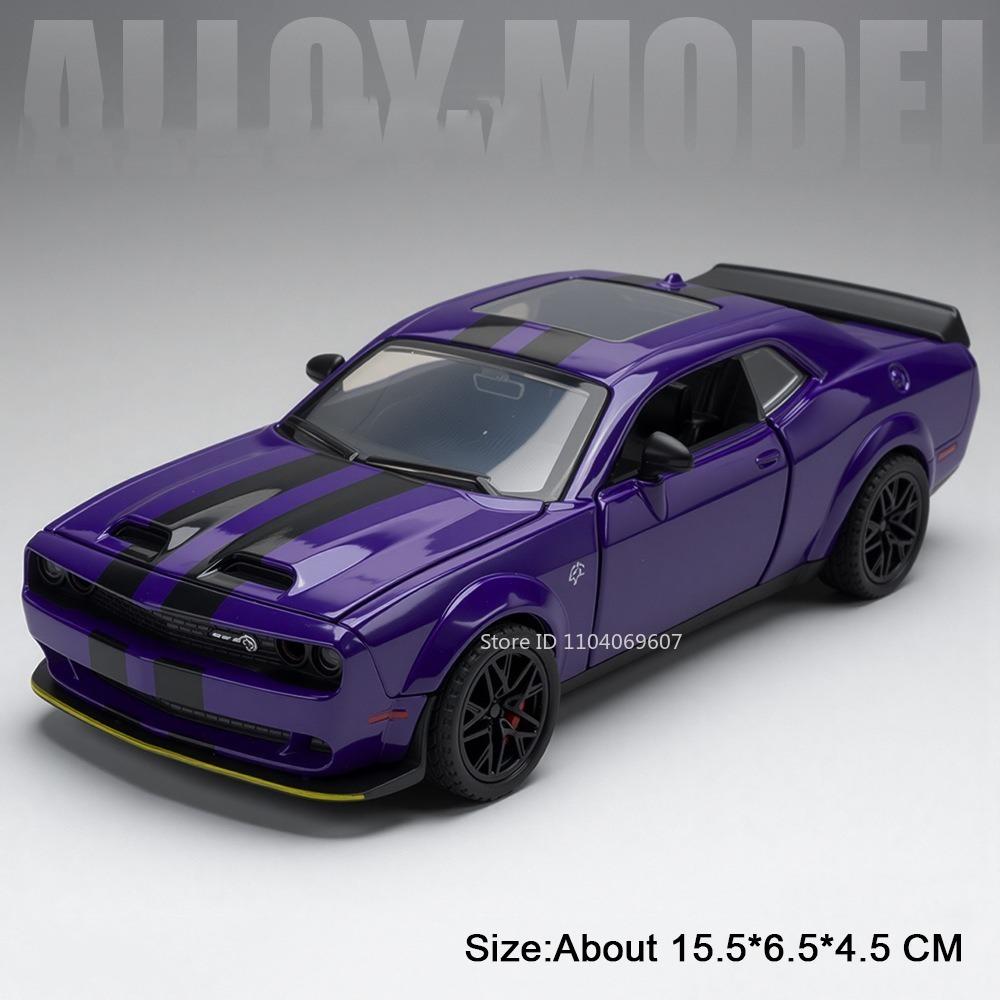 1:32 Hellcat Viper Суперкар Модели Игрушек Сплав Литье под Давлением Открывающиеся Двери Звук Свет Изысканный Салон Интерактивные Игрушки для Детей