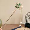 Fan Shape Hair Stick with Tassel  Chinese Style Hair Chopsticks Tassel Headwear for Female Headdress