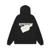 Unisex Oversized Hooded Sweatshirt With Tropical Palm Print Streetwear Cotton Fleece Pullover Winter