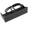 TXD167 5,25-дюймовый передний USB-хаб с двумя портами USB 3.0 5 Гбит/с, передняя панель для оптического привода, плата расширения для передней панели корпуса компьютера