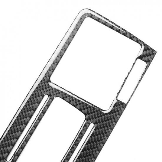 2Pcs Real Carbon Fiber Console A/C CD Panel Trim For Benz G-Class W463 G63 13-18