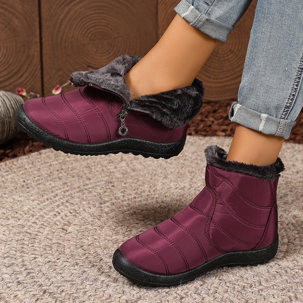 Fashion Women's Boots 2025 New Winter Boots Fur Winter Shoes For Women Ankle Boots Snow Super Warm Low Heels Botas Mujer Winter Footwear