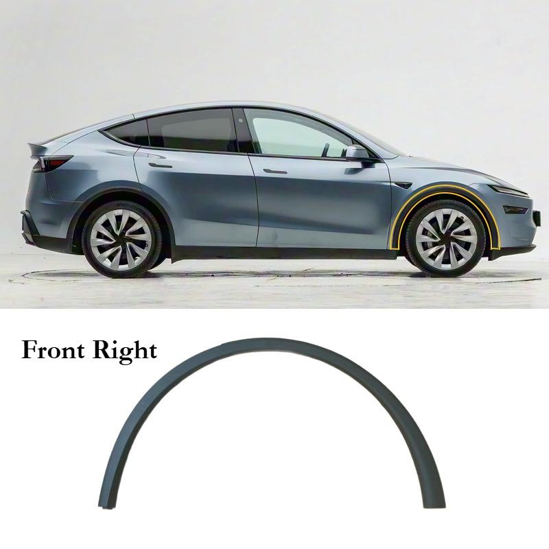 For Tesla Model Y Juniper 2024 2025 2026 Front Rear Wheel Eyebrow Fender Flare Mudguards Tuning