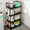 Kitchen 5-Tier Storage Rack Household Storages Organizer Bathroom Shelf Stackable Simple Storage Rack Adjustable Storages Shelf
