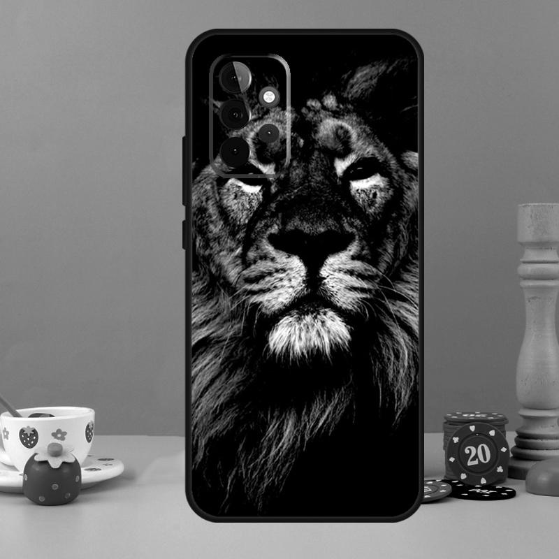 Чехол-животное Лев для Samsung Galaxy A25 A54 A34 A14 A52 A32 A12 A13 A33 A53 A15 A16 A36 A56 A26 A05 A35 A55