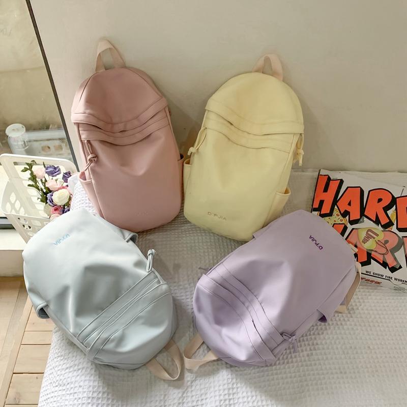 Женский рюкзак Студенческий однотонный школьный рюкзак