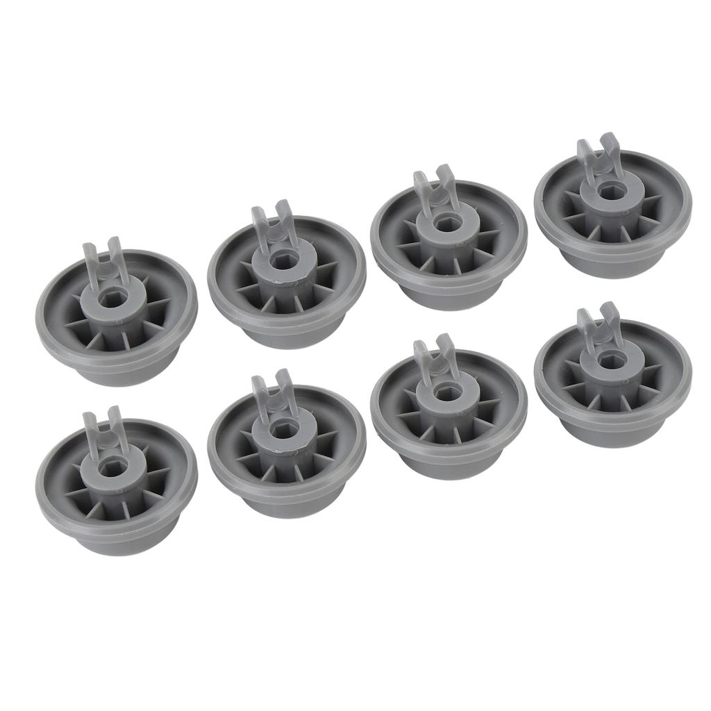 8Pcs Dishwasher Lower Rack Wheels 165314 Replacement Kitchen Supply Plastic Parts Accessories