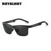 Royalhot Мужские и женские поляризационные солнцезащитные очки в алюминиевой магниевой оправе, солнцезащитные очки для вождения, очки Óculos Masculino Male