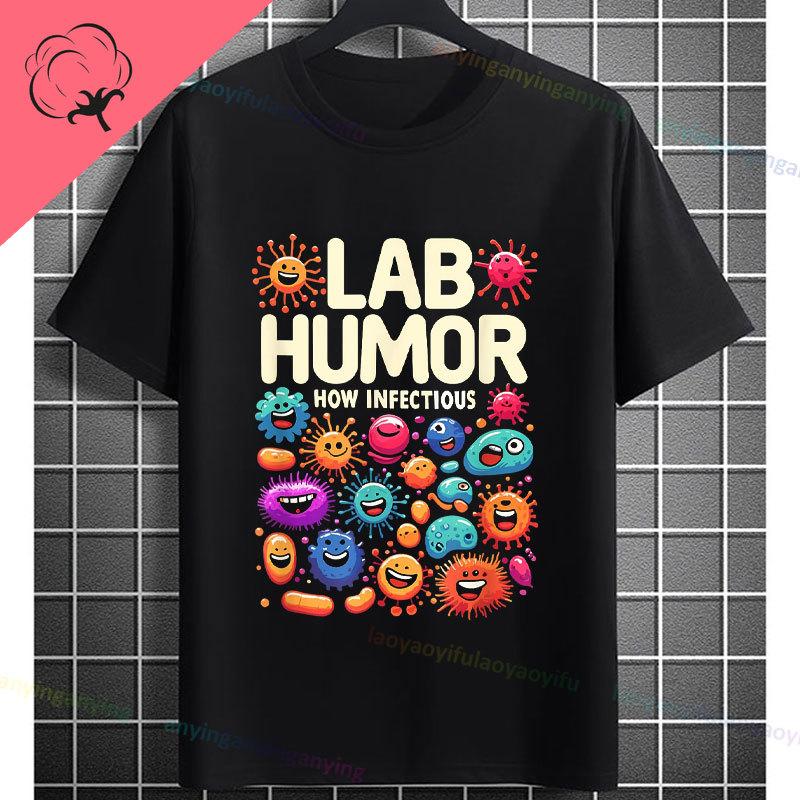 Funny Biology Bacteria and Microbes Selfie Petri Dish Cellfie Graphic Tshir100 Cotton Short Sleeve Humor Style Outdoor Tshirt