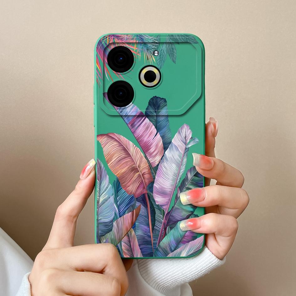 Чехол для телефона Tecno Camon 30 Pro Spark 20 Pop 8 Hot 40i Pova 6 Neo, задние чехлы с красивыми цветами и растениями, мягкий силиконовый бампер с защитой от падения, корпус корпуса