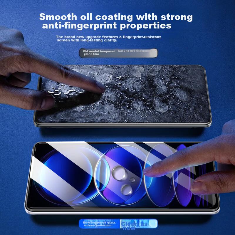 And Film Set], Redmi Note12Pro Phone Case, 5G Transparent Tempered Glass Film, Full Protection, Shockproof Series, Soft Case/Transparent