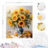 Рамка «сделай сам», картина по номерам, подсолнух, акриловая краска по номерам для взрослых, картина, настенное искусство, холст, 40x50 см