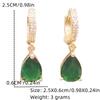 Fashion Drop Shape Cubic Zirconia Dangle Earrings for Women Jewelry Party Accessories
