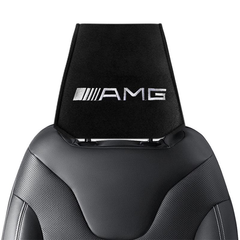 Защитные чехлы на подголовники автомобильных сидений Аксессуары для Mercedes Benz AMG W212 W205 W246 W177 W176 W213 GLC GLE GLS ML Лампа с лазерной проекцией логотипа