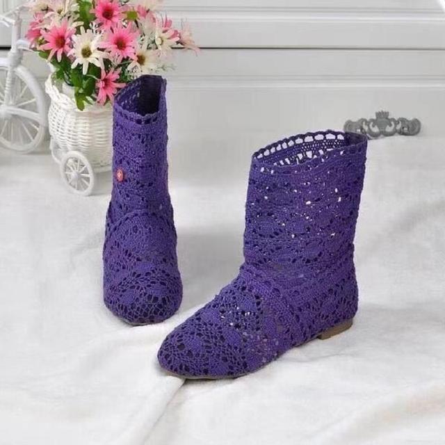 11 цветов в наличии, кружевные полые ботинки, дышащая вязаная сетчатая обувь, корейские высокие летние женские ботинки, женская обувь до колена