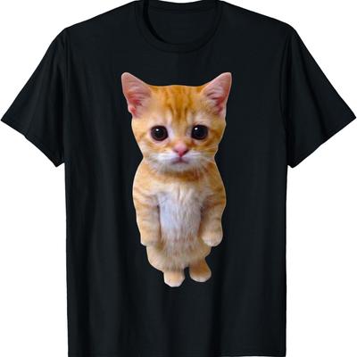 Мем El Gato Грустный Плачущий Кот Мем Котёнок Манчкин Модный Футболка(1)