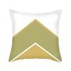 Ins Nordic Style Short Plush Linen Pillowcase Single-sided Printed Cushion Cover Pillowcase