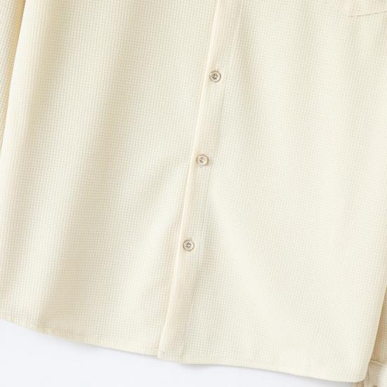 Мужской костюм-двойка, повседневная рубашка с длинным рукавом с вафельным узором, брюки на шнурке, весенне-осенний наряд для офиса