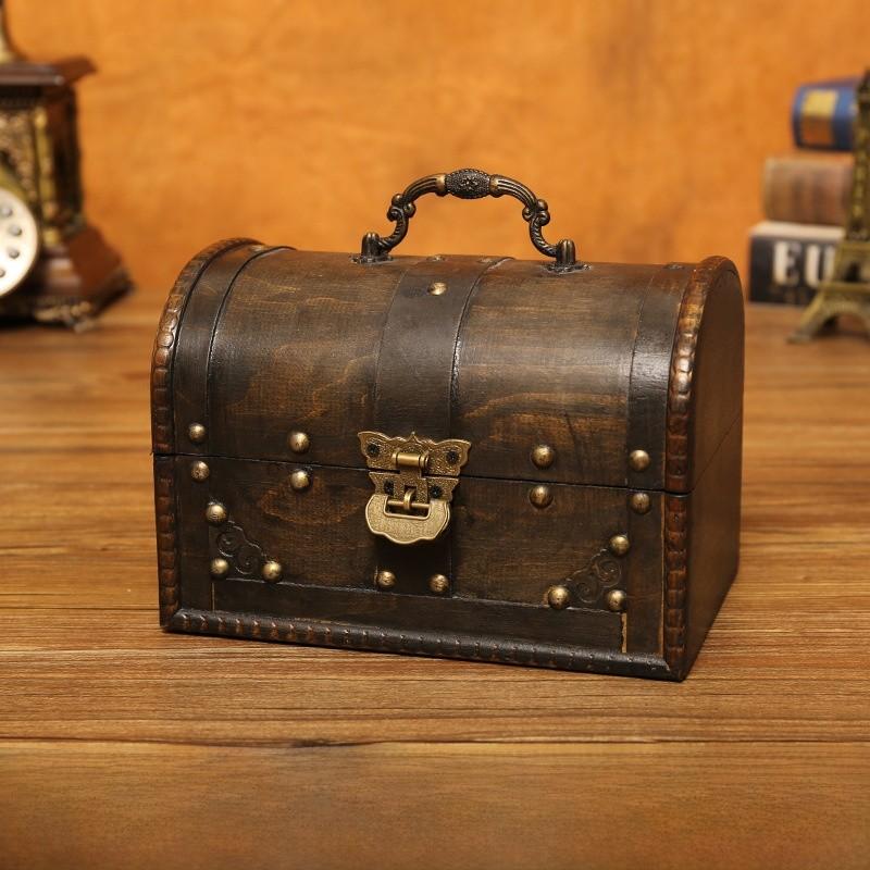 Classic Wooden Storage Chest For Home Office And Decorative Use
