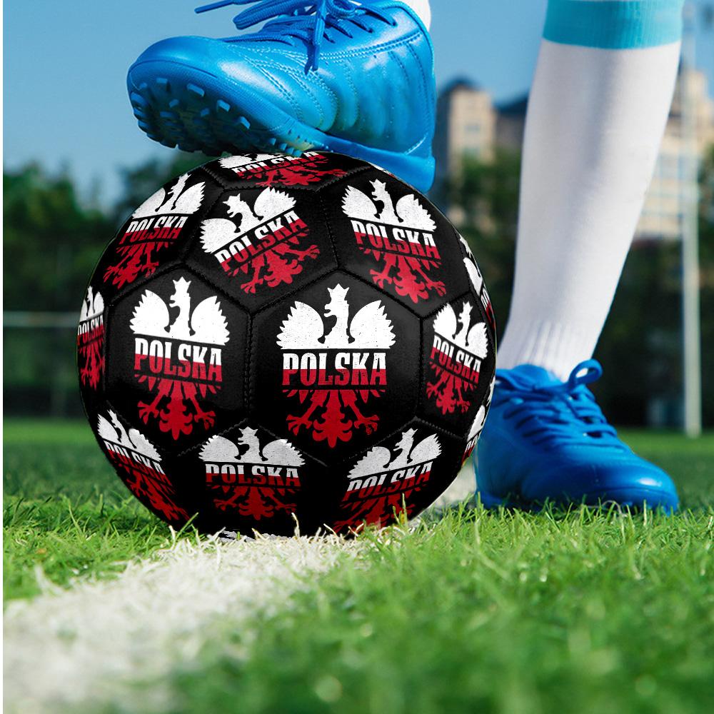 Poland Theme soccer ball Size 5 Soccer Ball Soft Touch Professional Training Football for Outdoor Sports