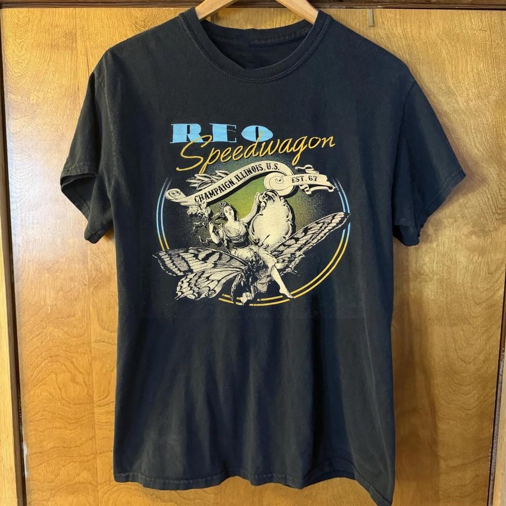 Vintage REO Speedwagon Champaign IL Illinois Est 1967 T-shirt S-5XL Unisex T-Shirt