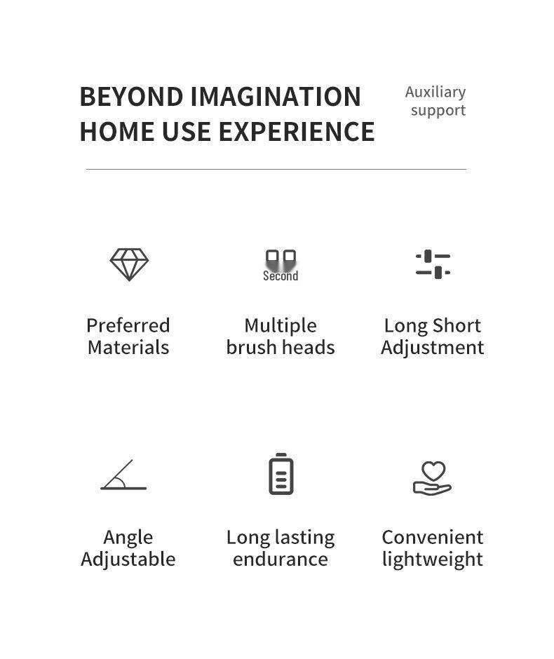 Ручная электрическая телескопическая щетка для чистки ванной комнаты и туалета