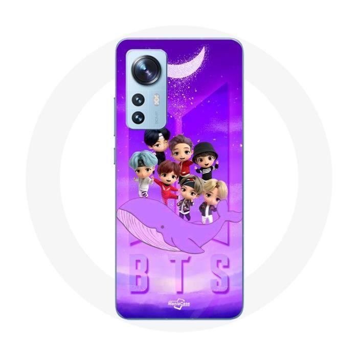 Coque pour Xiaomi Mi 12 / 12X BTS TinyTAN Animation Affiche RM Jin Suga J-Hope Jimin Jungkook Et V Z
