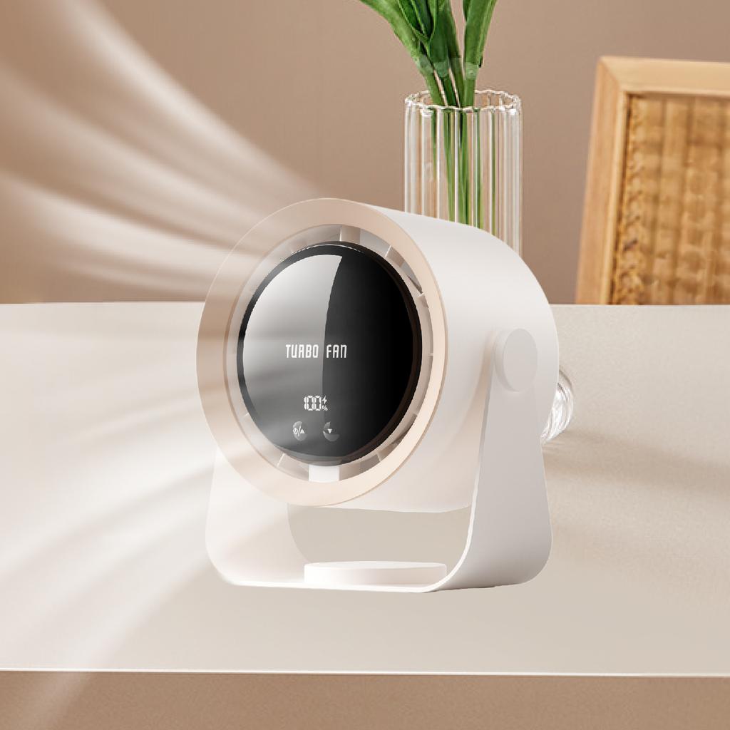 Mini Desk Fan Air Cool Fan Compact Tabletop Personal Fans Hanging Quiet Cooling Fan for Car Dorm Hiking Travel Household