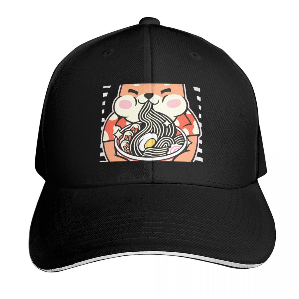 Shiba noodles Baseball Cap Kids Hat Hood Snapback Cap Christmas Hat Caps Women Unisexs