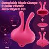 Vibrating Nipple Clamps Vibrator 9 Vibration Modes Magnetic Nipple Stimulation  Adult Sex Toys for Women Couples Pleasure