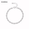 Линдон циркон браслет ювелирные изделия геометрические бусины браслеты-цепочки модный тонкий свадебный подарок для подруги женщин