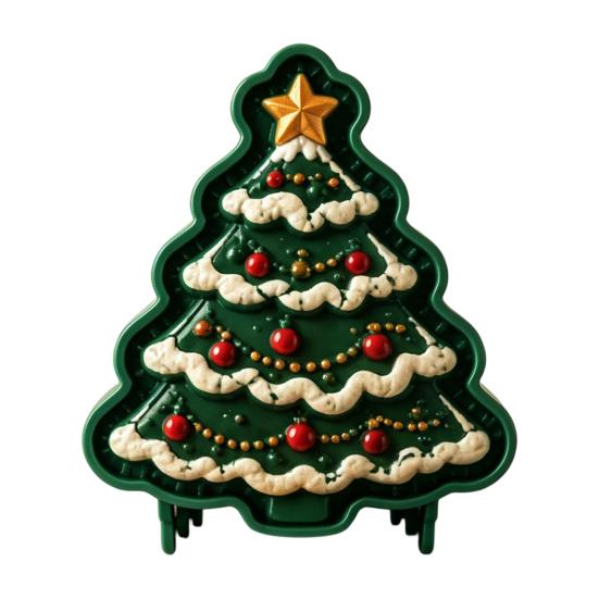 Holiday Hand Pressed Dough Stamps Christmas Mini Pie Mold, 3D Relief Embossed Baking Easy Accessories Reusable DIY Press Mold for Party Kitchen Gifts