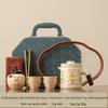 Portable Outdoor Tea Set: Quick-Brew Chinese Style for Travel, Camping & Car Use.