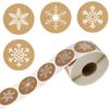 Roll Up Sticker Christmas Day Decorative Gift Series Self-adhesive Sticker Label