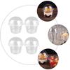 150 Pcs Cake Holder Disposable Dessert Cup Pudding Cups Jelly Mousse Thickened Storage Measuring Salad with Lids Yogurt Cupcake