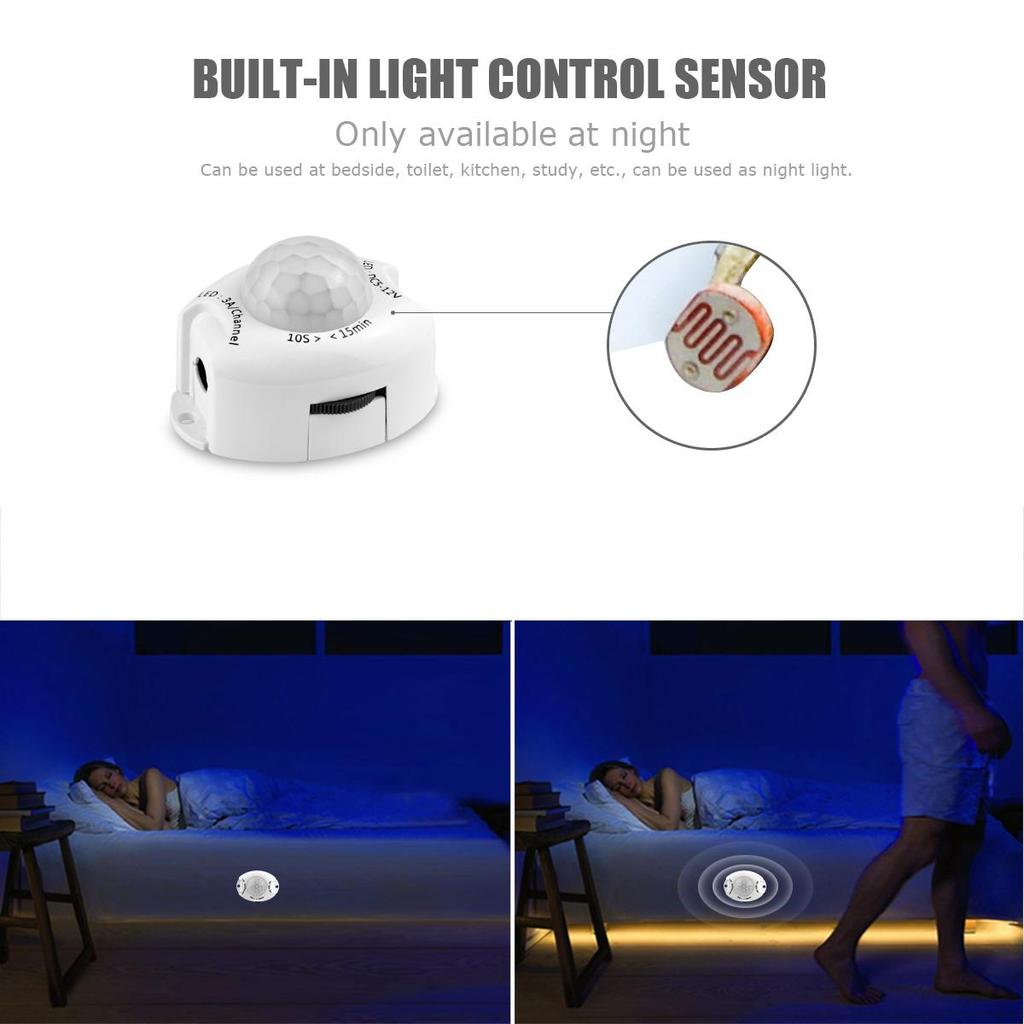 MALITAI Светодиодные ленты с беспроводным управлением IP65 Датчик движения Светодиодные лестничные светильники для кухонного шкафа Светодиодные ночные светильники с адаптером вилки европейского стандарта