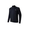 Training Series Solid Color Easy Care Fitness Knit Jacket Men Jacket Black 152417709-4