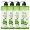 Caribbean Beach Large Capacity Aloe Soothing Gel 1000ml, 4 Pieces