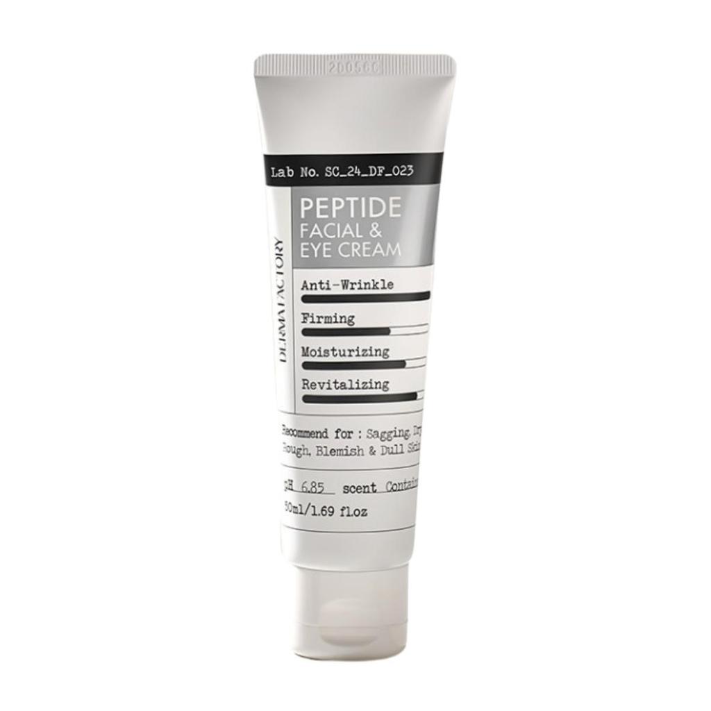 DERMA FACTORY 100% Оригинальный Пептидный Крем для Лица и Глаз 50 мл + Крем с Ретиналем 300 ppm 30 мл Набор