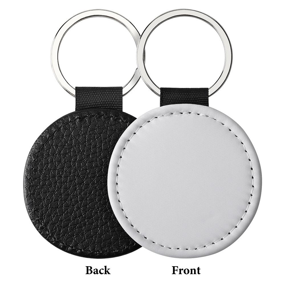 DIY Dye Sublimation Blanks Keychain Creative Double Sides Blank ID Tags Keyring Backpack Decor