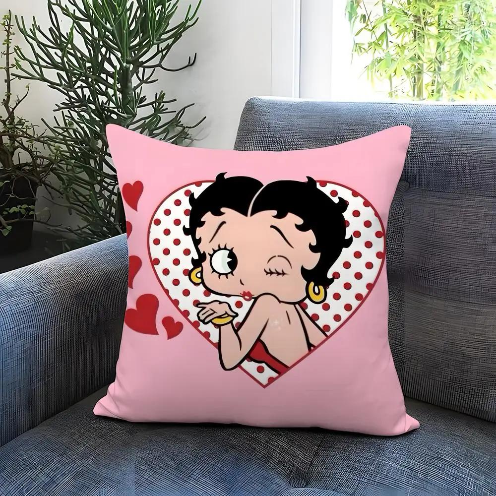 Vikama Cute Anime Print Decorative Pillowcase, Soft And Comfortable Cover With Hidden Zipper, Suitable For Car Sofas