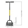 Manual Lawn Aerator Tool Spring-Loaded Soil Aerator with Auto-Reset 18 Steel Spikes Heavy-Duty Carbon Steel Ergonomic T-Handle for Lawn Yard and