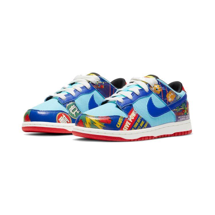 Nike Dunk Low PS Chinese New Year — Детские кроссовки Firecracker Red Copa Hyper-Blue DD8479-446