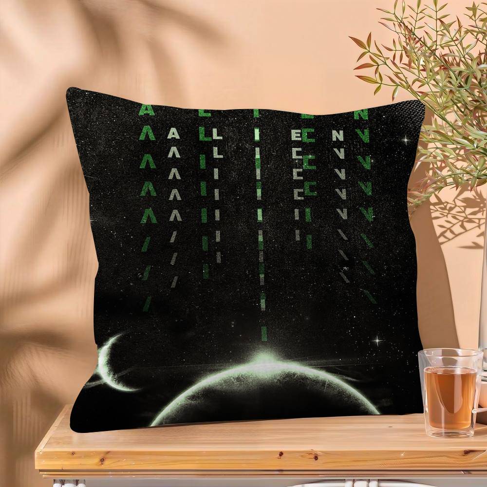 Classic SciFi Alien Movie Pillow Cushion Cover Pillowcase Living Room Sofa Home Decor Customized