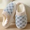 Down Cotton Slippers Women's Autumn and Winter Bags Heel Non-slip Indoor Home Home Home Thickened Warm Couple Outer Cotton Shoes Men
