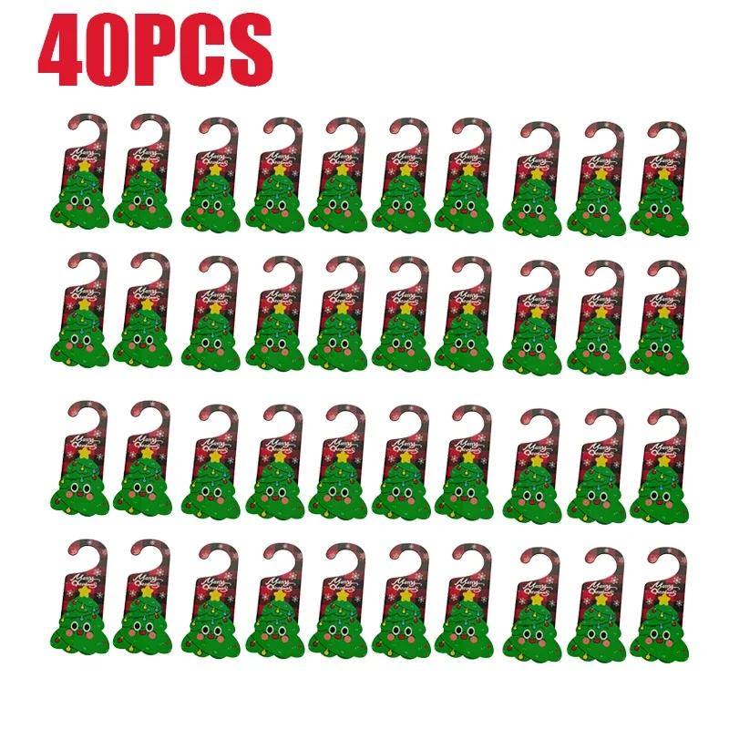 2025 Новые рождественские украшения бумажные дверные подвески Санта-Лось украшения для вечеринок реквизит дверной знак дверные ручки подвески украшения