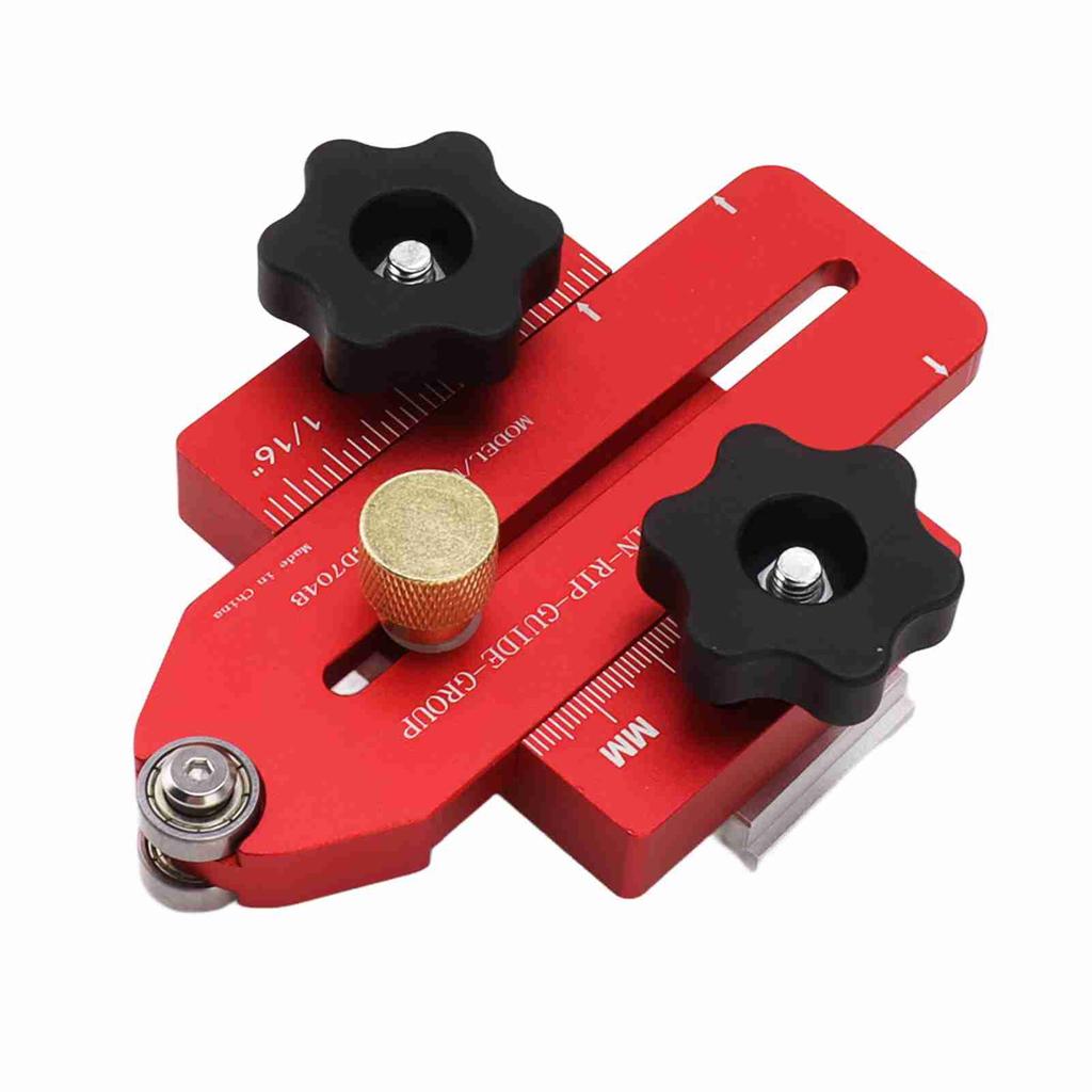 Woodworking Table Saw Jig Aluminum Alloy Router Table Band Saw Jig Guide for Repeat Narrow Strip